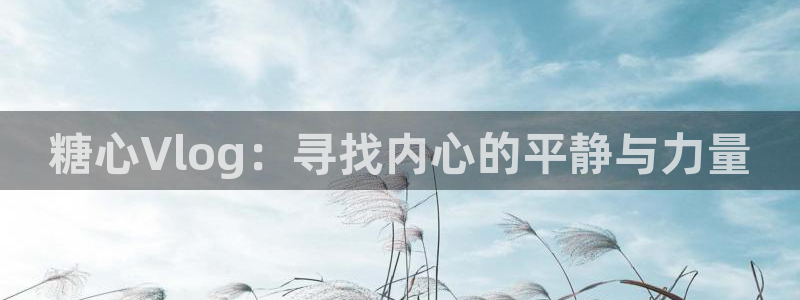 糖心成年版糖心vlog女生：糖心Vlog：寻找内心的平静与力量