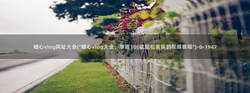 ccav糖心vlog：糖心vlog网址大全(\