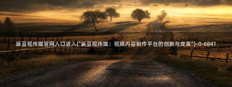 麻豆视频 在线看页面
