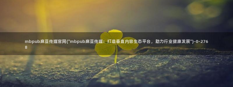 麻豆视频视频：mbpub麻豆传媒官网(\